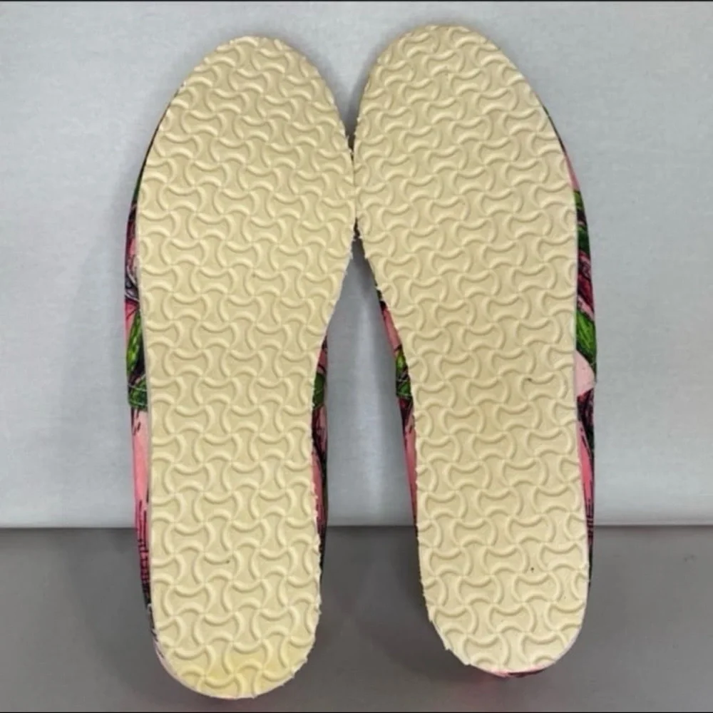 Groove bags Pink floral pug slip-ons loafer style women’s 7.5 shoes - Picture 7 of 7